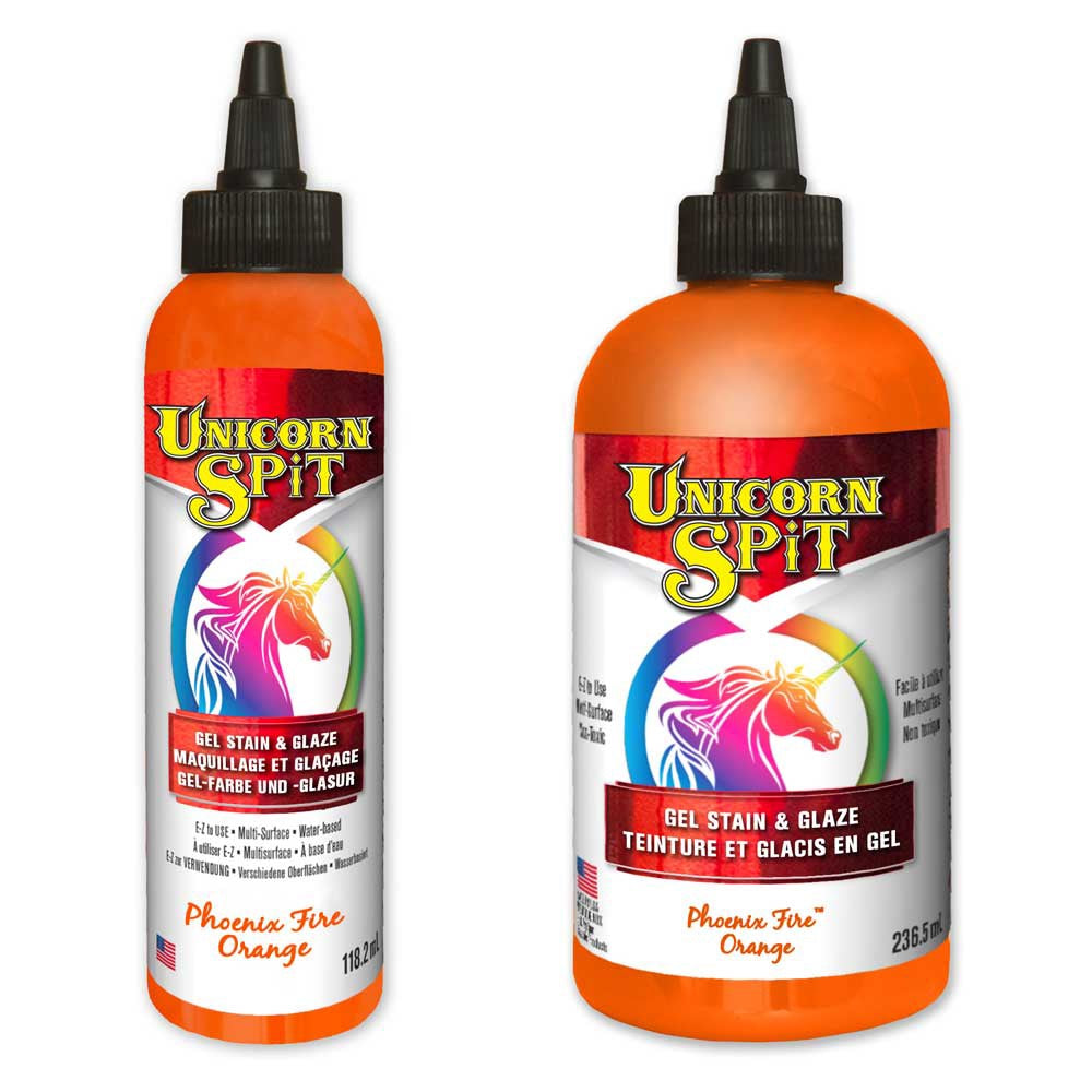 Unicorn Spit 8 fl. oz. Phoenix Fire Orange Gel Stain and Glaze Bottle (6-pack)